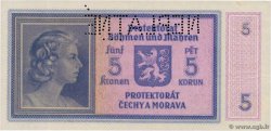 5 Korun Spécimen BOHEMIA & MORAVIA  1940 P.04sa AU