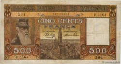 500 Francs BÉLGICA  1945 P.127a
