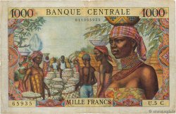 1000 Francs EQUATORIAL AFRICAN STATES (FRENCH)  1963 P.05c MB