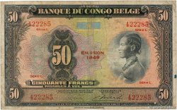 50 Francs CONGO BELGA  1949 P.16g