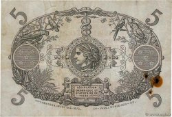 5 Francs Cabasson rouge ISLA DE LA REUNIóN  1930 P.14 BC