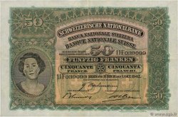 50 Francs SUISSE  1942 P.34m fVZ