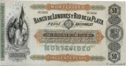 50 Pesos Non émis URUGUAY  1872 PS.238r