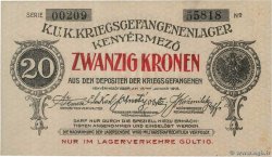 20 Kronen HONGRIE Kenyermezo 1916  SPL