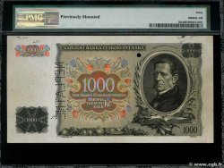 1000 Korun Spécimen TCHÉCOSLOVAQUIE  1934 P.026s TTB+