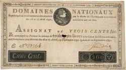 300 Livres Faux FRANCE  1791 Ass.18f