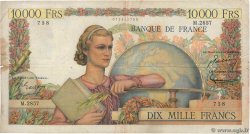 10000 Francs GÉNIE FRANÇAIS FRANCE  1952 F.50.59 F