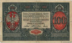 100 Marek POLOGNE  1915 P.06a pr.TB