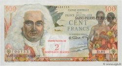 2 NF sur 100 Francs La Bourdonnais SAINT-PIERRE UND MIQUELON  1960 P.32