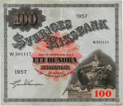 100 Kronor SUÈDE  1957 P.45c q.SPL