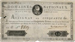 50 Livres FRANCE  1791 Ass.13a G