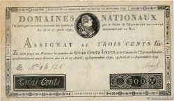 300 Livres FRANCE  1791 Ass.18a TTB