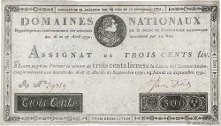 300 Livres Faux FRANCIA  1791 Ass.18f