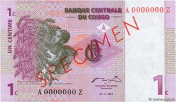 1 Centime Spécimen REPUBBLICA DEMOCRATICA DEL CONGO  1997 P.080s