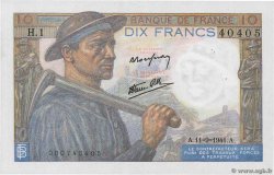 10 Francs MINEUR FRANCIA  1941 F.08.01