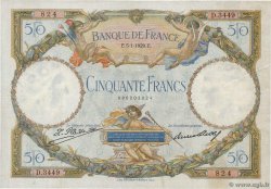 50 Francs LUC OLIVIER MERSON FRANCE  1929 F.15.03
