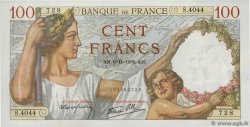 100 Francs SULLY FRANKREICH  1939 F.26.14 ST