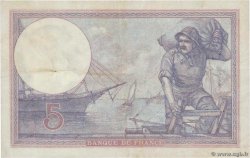 5 Francs FEMME CASQUÉE FRANKREICH  1921 F.03.05 SS