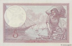 5 Francs FEMME CASQUÉE FRANCE  1933 F.03.17 NEUF