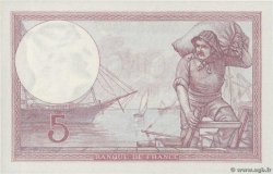 5 Francs FEMME CASQUÉE FRANCE  1933 F.03.17 NEUF