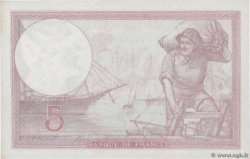 5 Francs FEMME CASQUÉE modifié FRANCE  1939 F.04.10 UNC-