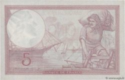 5 Francs FEMME CASQUÉE modifié FRANCE  1939 F.04.12 SUP
