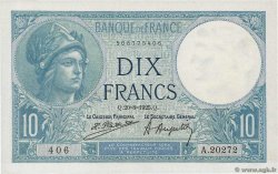 10 Francs MINERVE FRANCIA  1925 F.06.09 SPL
