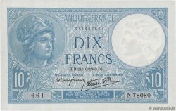 10 Francs MINERVE modifié  FRANCE  1940 F.07.18