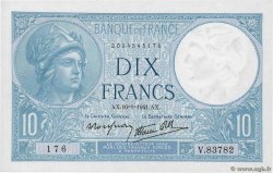 10 Francs MINERVE modifié FRANKREICH  1941 F.07.28