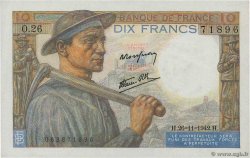 10 Francs MINEUR FRANCIA  1942 F.08.06 EBC+