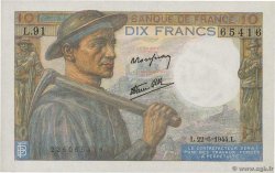 10 Francs MINEUR FRANCIA  1944 F.08.12