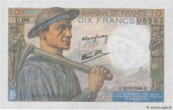 10 Francs MINEUR FRANCE  1944 F.08.12