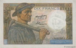 10 Francs MINEUR FRANKREICH  1947 F.08.18