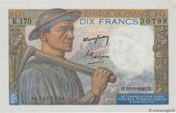 10 Francs MINEUR FRANKREICH  1949 F.08.20 fST