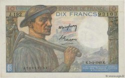 10 Francs MINEUR FRANCIA  1949 F.08.21 AU