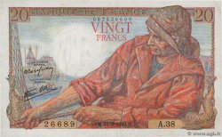 20 Francs PÊCHEUR FRANKREICH  1942 F.13.03