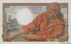 20 Francs PÊCHEUR FRANKREICH  1942 F.13.04