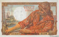 20 Francs PÊCHEUR FRANKREICH  1944 F.13.08 fST