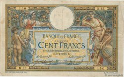 100 Francs LUC OLIVIER MERSON avec LOM FRANKREICH  1908 F.22.01