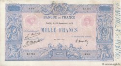 1000 Francs BLEU ET ROSE FRANKREICH  1923 F.36.39 SS