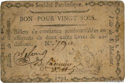 20 Sols  FRANCE regionalism and miscellaneous Saint-Maixent 1791 Kc.79.064