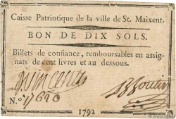 10 Sols FRANCE régionalisme et divers Saint-Maixent 1792 Kc.79.069