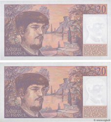 20 Francs DEBUSSY Consécutifs FRANCE  1986 F.66.07 UNC