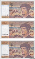 20 Francs DEBUSSY Consécutifs FRANCE  1986 F.66.07 UNC-