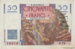 50 Francs LE VERRIER Numéro spécial FRANCIA  1947 F.20.08 SPL