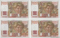 100 Francs JEUNE PAYSAN Consécutifs FRANCE  1949 F.28.24