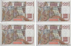 100 Francs JEUNE PAYSAN Consécutifs FRANCIA  1949 F.28.24 q.AU