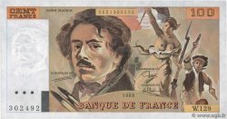 100 Francs DELACROIX modifié FRANCIA  1988 F.69.12