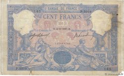 100 Francs BLEU ET ROSE FRANCIA  1907 F.21.22
