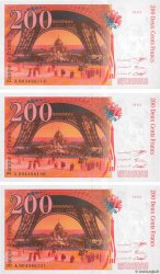 200 Francs EIFFEL Consécutifs FRANCE  1997 F.75.01 UNC